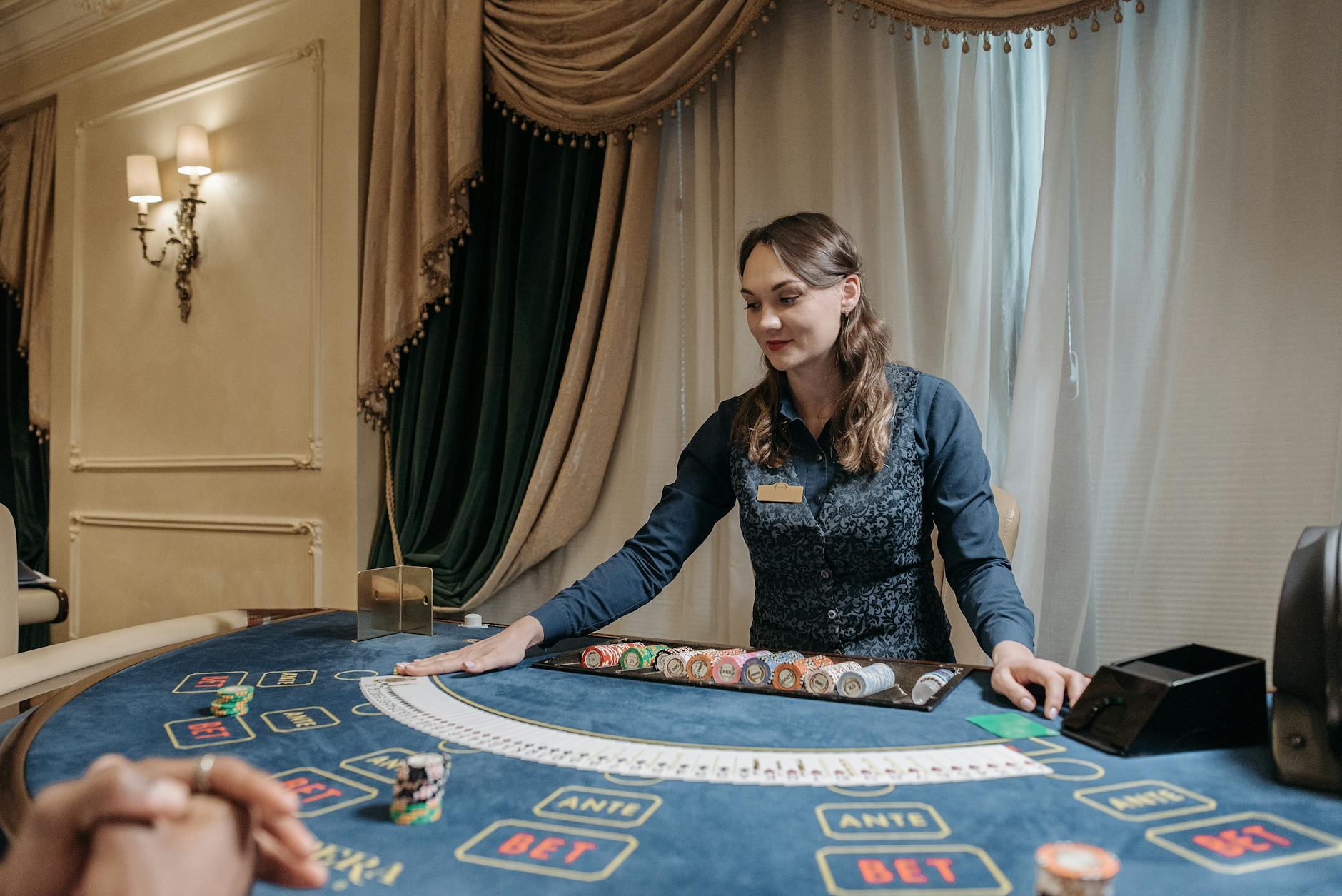 Live casino dealer table representing live dealer player trust and ORM programs