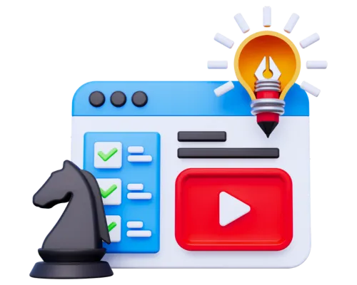 YouTube channel management dashboard for a financial services brand